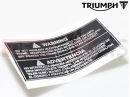 Triumph 2010 THUNDERBIRD T3900169 - Autocolant (Frame modification)