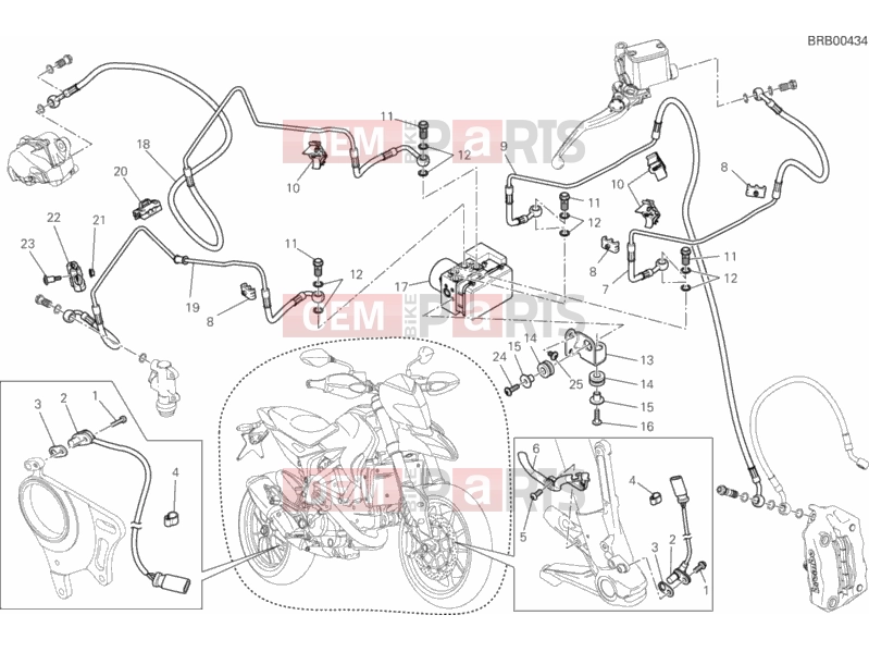 DUCATI 2014 HYPERSTRADA ANTILOCK BRAKING SYSTEM (ABS) » BRAKING SYSTEM