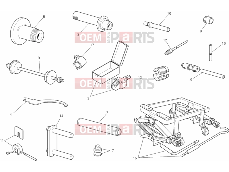 DUCATI 2013 Monster 796 ABS ANNIVERSARY WORKSHOP SERVICE TOOLS, FRAME » FRAME
