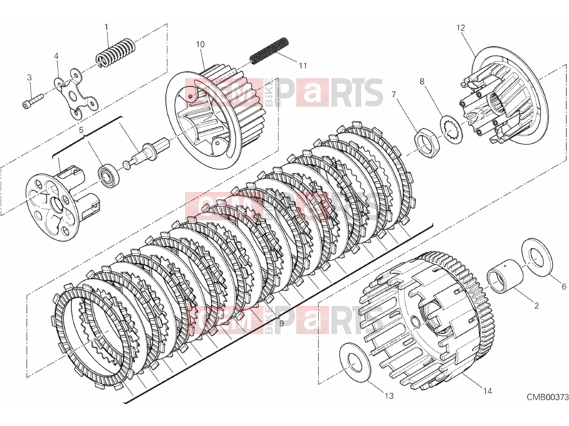 DUCATI 2013 HYPERSTRADA CLUTCH » CLUTCH