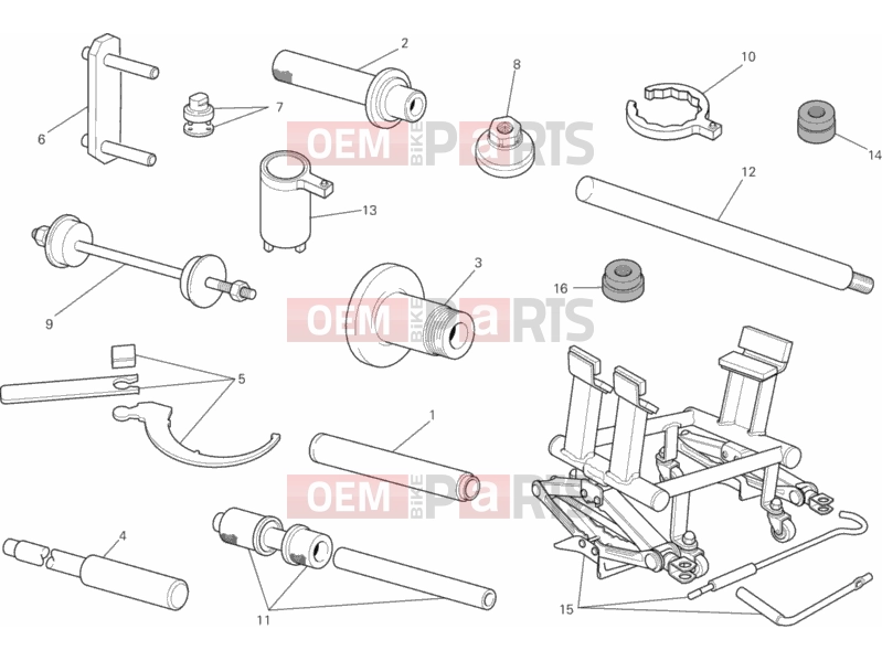 DUCATI 2012 Multistrada 1200 S Pikes Peak WORKSHOP SERVICE TOOLS, FRAME » FRAME