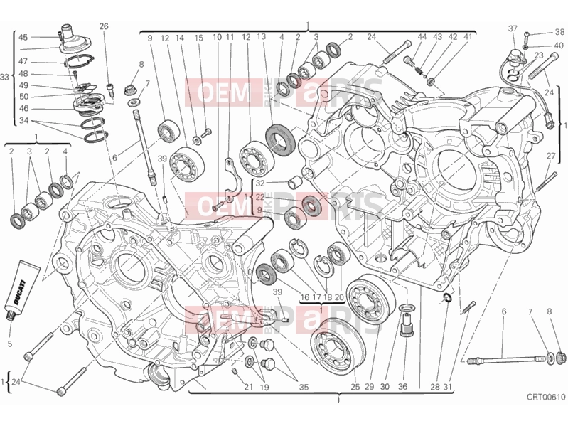 DUCATI 2012 Monster 659 ABS CRANKCASE » ENGINE CASE