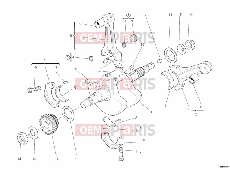 DUCATI 2012 Monster 659 ABS CRANKSHAFT » ENGINE CASE