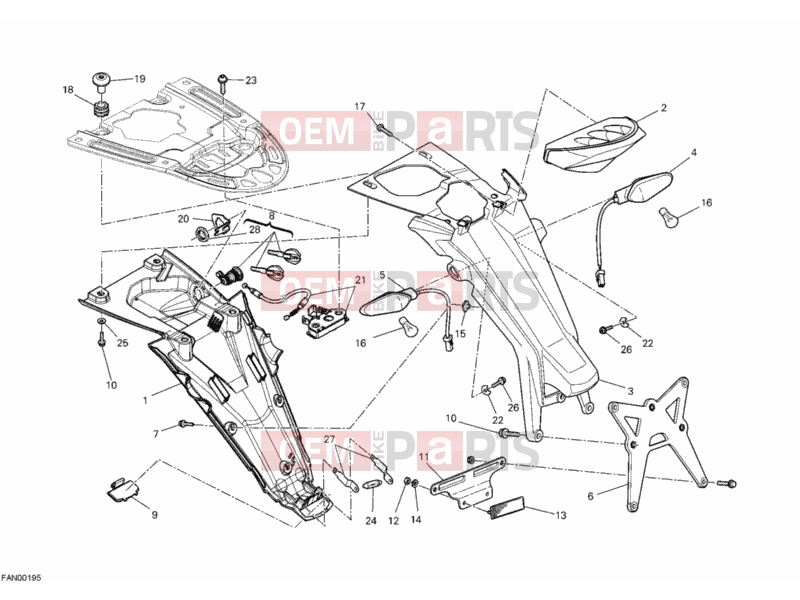 DUCATI 2012 Monster 696 TAILLIGHT » LIGHTING SYSTEM