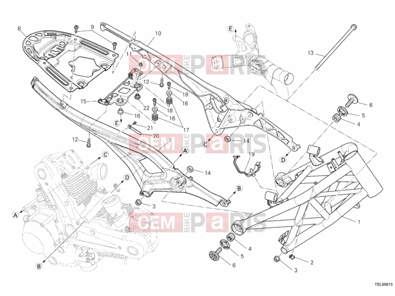 DUCATI 2012 Monster 796 ABS FRAME » FRAME