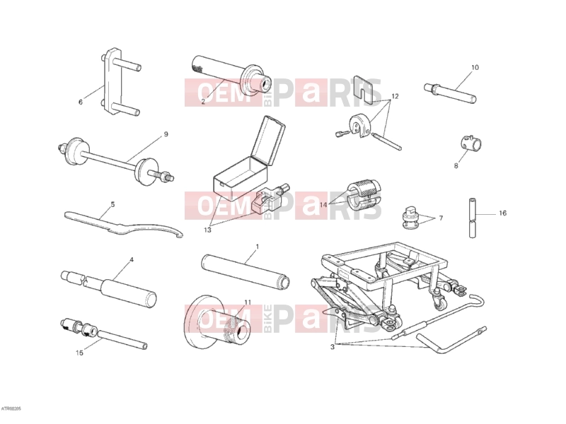 DUCATI 2012 Superbike 848 EVO WORKSHOP SERVICE TOOLS, FRAME » FRAME