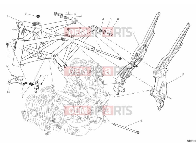 DUCATI 2012 Diavel FRAME » FRAME