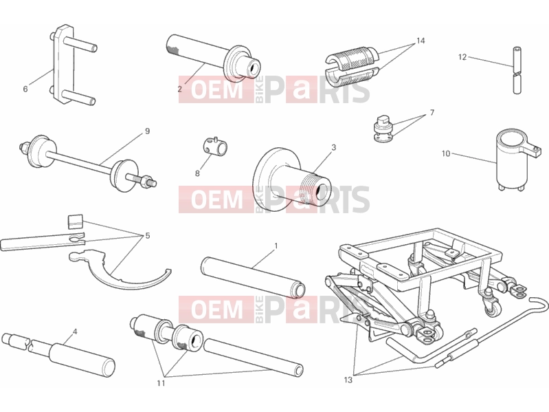 DUCATI 2012 Diavel WORKSHOP SERVICE TOOLS, FRAME » FRAME