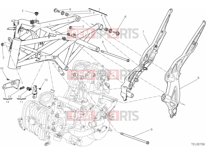 DUCATI 2012 Diavel BRA FRAME » FRAME