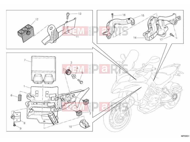 DUCATI 2011 Multistrada 1200 ENGINE CONTROL UNIT » HANDLE BAR
