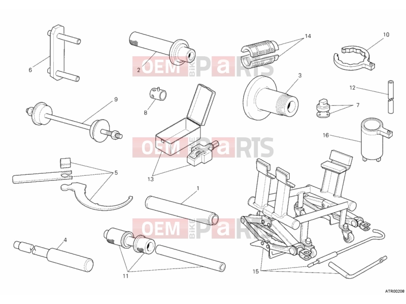DUCATI 2011 Multistrada 1200 WORKSHOP SERVICE TOOLS, FRAME » FRAME