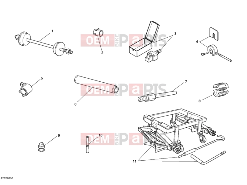 DUCATI 2011 Monster 696 WORKSHOP SERVICE TOOLS, FRAME » FRAME