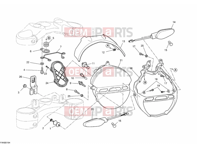 DUCATI 2011 Monster 696 HEADLIGHT » LIGHTING SYSTEM