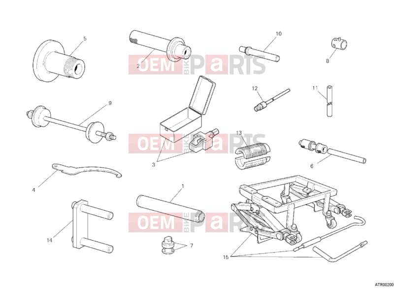 DUCATI 2011 Hypermotard 796 WORKSHOP SERVICE TOOLS, FRAME » FRAME