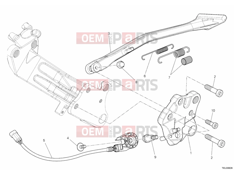 DUCATI 2011 Diavel SIDE STAND » ACCESSORIES
