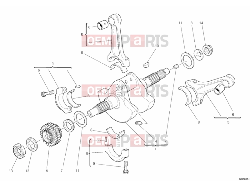 DUCATI 2010 Multistrada 1200 CRANKSHAFT » ENGINE CASE