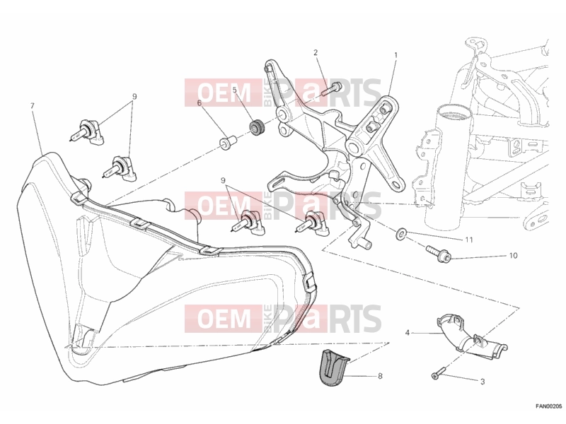 DUCATI 2010 Multistrada 1200 S ABS HEADLIGHT » LIGHTING SYSTEM