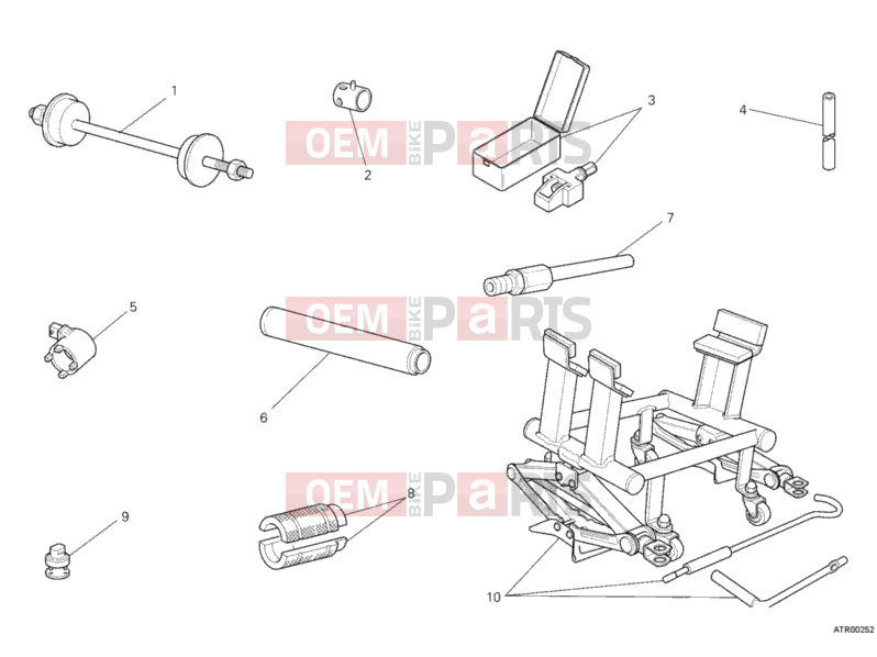 DUCATI 2010 Monster 696 ABS WORKSHOP SERVICE TOOLS, FRAME » FRAME