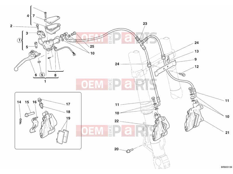 DUCATI 2009 Multistrada 1100 FRONT BRAKE SYSTEM » BRAKING SYSTEM