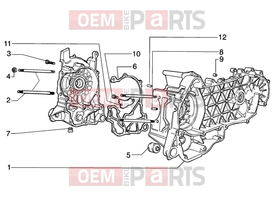 PIAGGIO Engine » Crankase