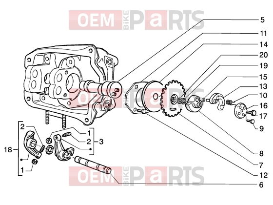 PIAGGIO Engine » Rocker levers support