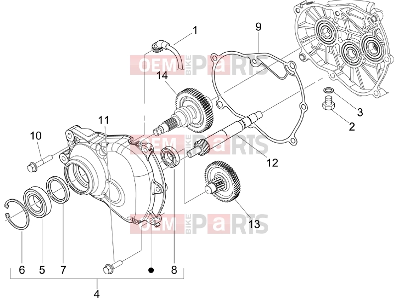 PIAGGIO Beverly 250 Engine » Reduction unit