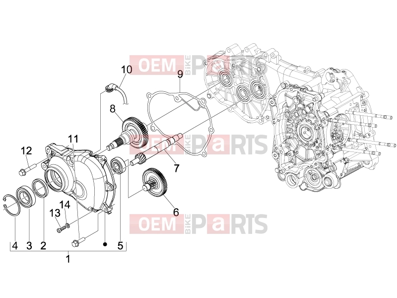 PIAGGIO Beverly 250 Tourer Engine » Reduction unit