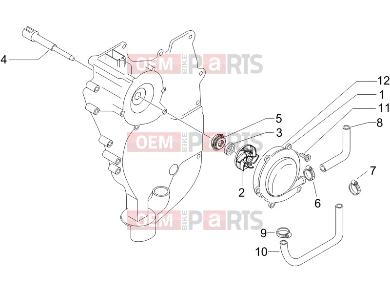 Engine » Cooler pump - Piaggio Beverly 500 2005