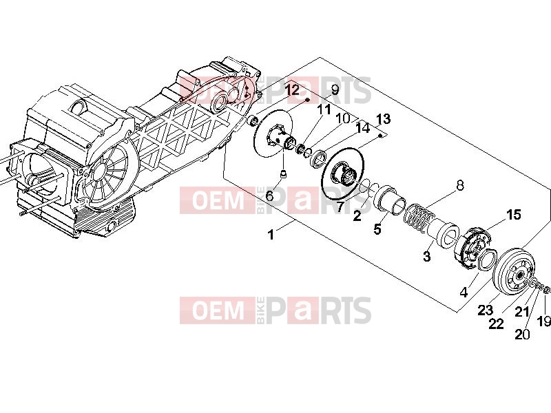 PIAGGIO Beverly 500 ie Engine » Driven pulley