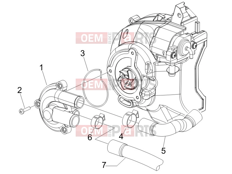 PIAGGIO Carnaby 200 Engine » Cooler pump