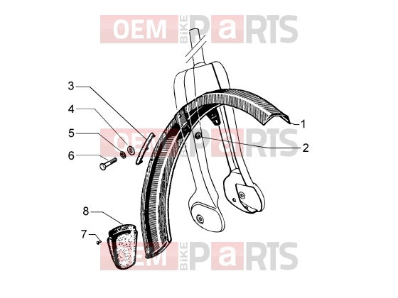 PIAGGIO Chassis » Front mudguard