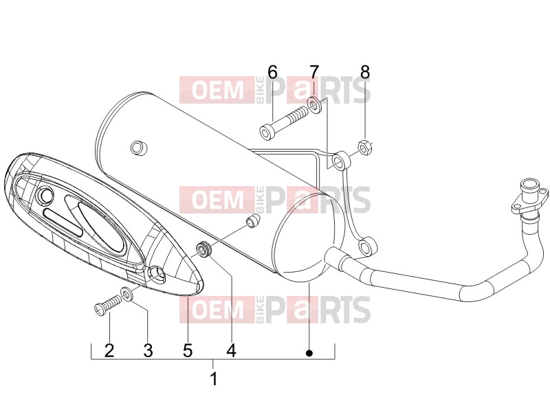 PIAGGIO Fly 100 Engine » Silencer