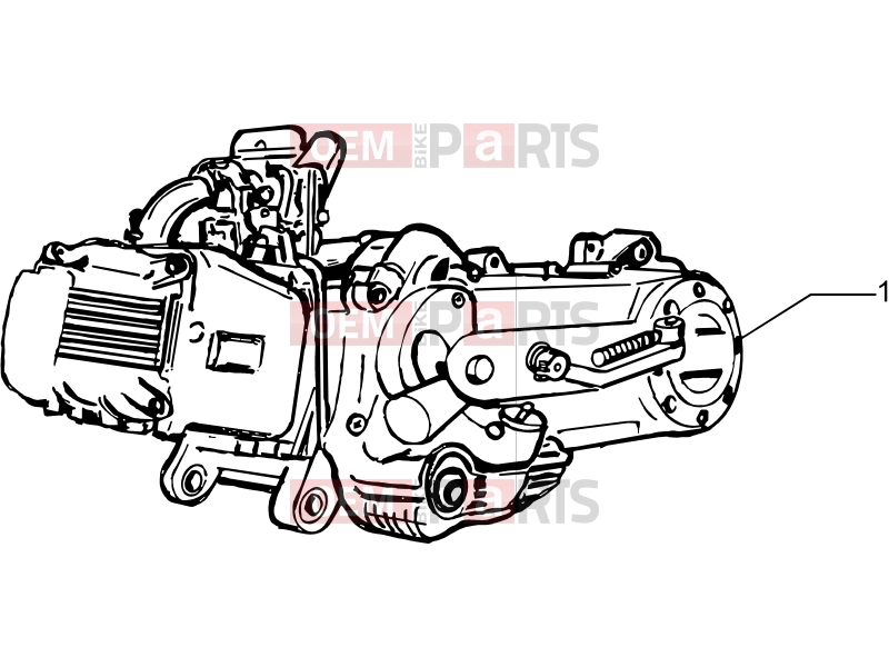 Engine » Engine, assembly - Piaggio Fly 150 2011
