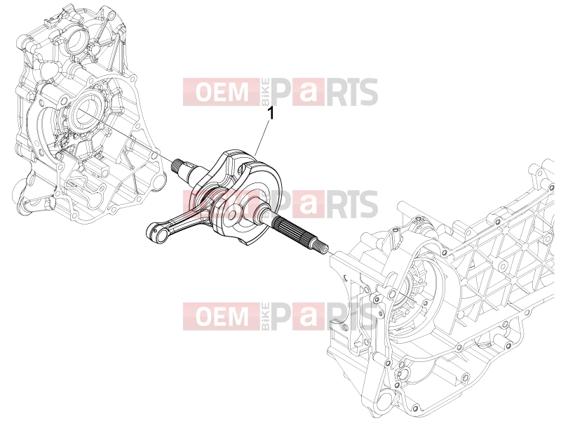 Engine » Crankshaft - Piaggio Fly 150 2009