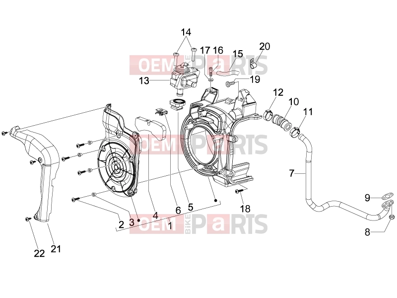 PIAGGIO Fly 150 Engine » Secondary air box