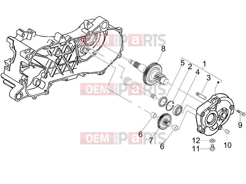 PIAGGIO Fly 50 4T Engine » Reduction unit