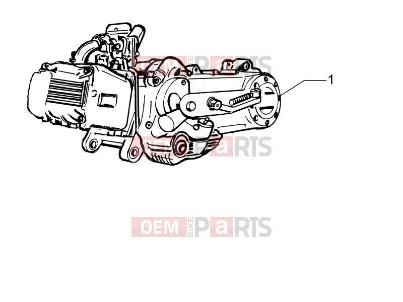 Engine » Engine, assembly - Piaggio Fly 50 4T 2012