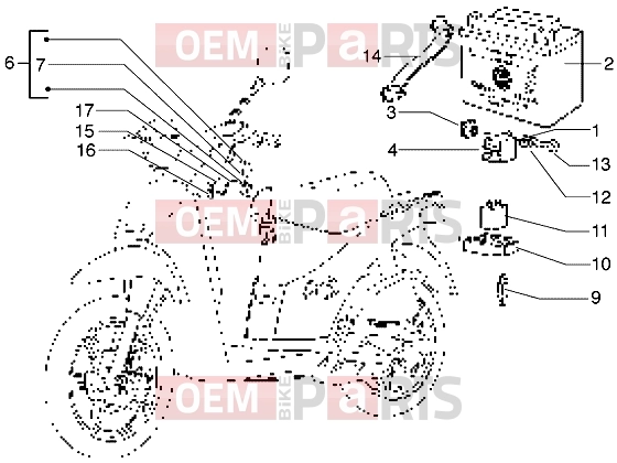 PIAGGIO Electrical system » Battery-Electrical devices