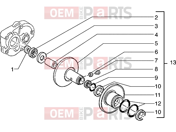 PIAGGIO Engine » Driven pulley