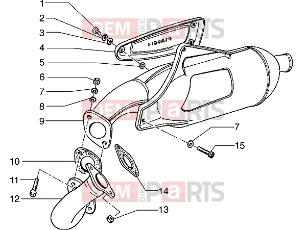 PIAGGIO Engine » Silencer