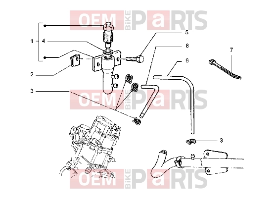 Engine » Bleeding system - Piaggio Hexagon GT