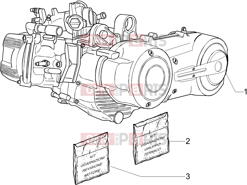 PIAGGIO MP3 400 ie Engine » Engine, assembly