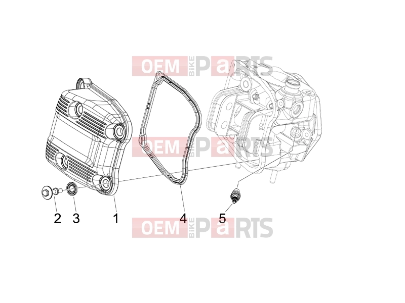 PIAGGIO MP3 500 RL Sport - Business Engine » Cylinder head cover