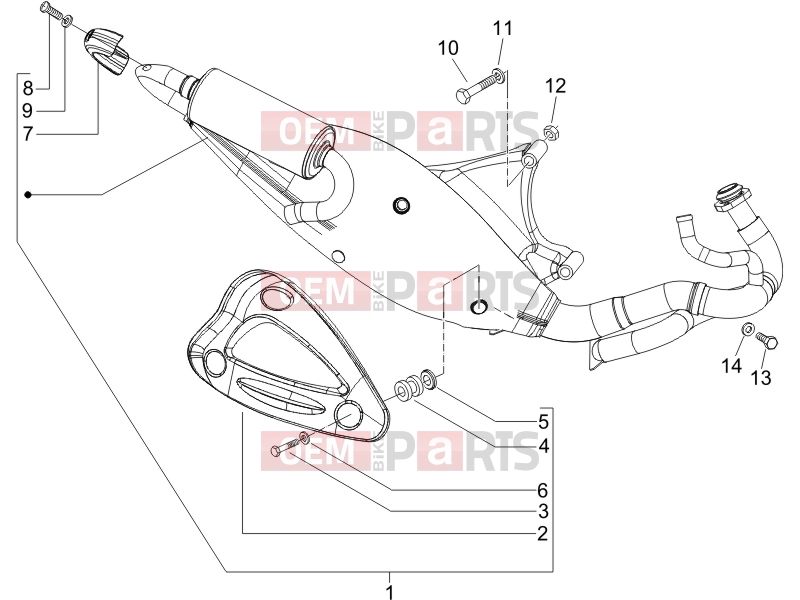 PIAGGIO NRG Power DD Engine » Silencer