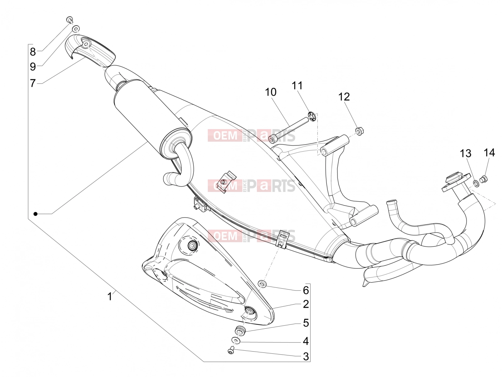 Engine » Silencer - Piaggio NRG Power DD 2007
