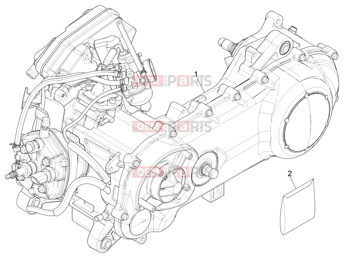 PIAGGIO NRG Power DD Engine » Engine, assembly