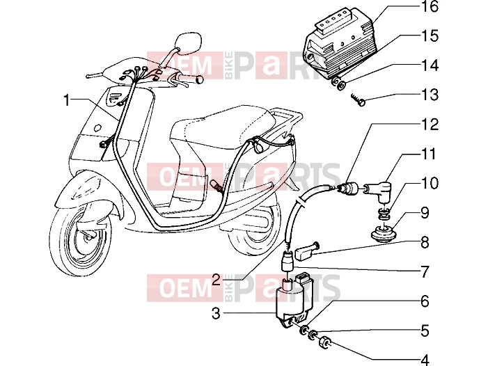 PIAGGIO Electrical system » Electrical devices