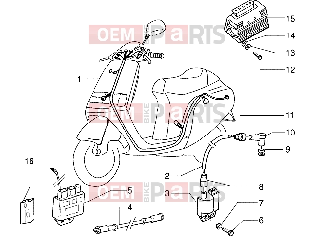 PIAGGIO Electrical system » Electrical devices