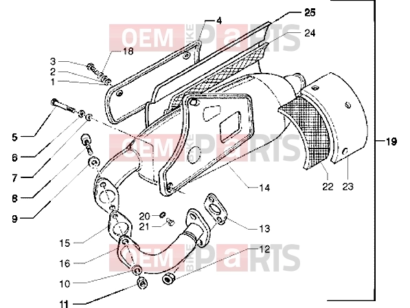 Engine » Silencer - Piaggio Typhoon 125 2T