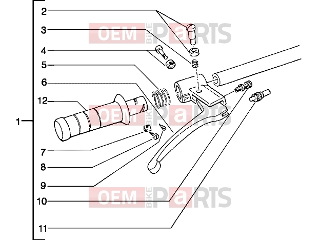 PIAGGIO Handlebars » Handlebars component parts